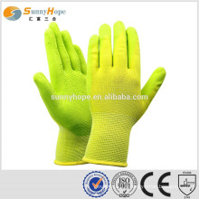 Sunnyhope13Gauge mousse latex gants de jardin pour enfants jaunes